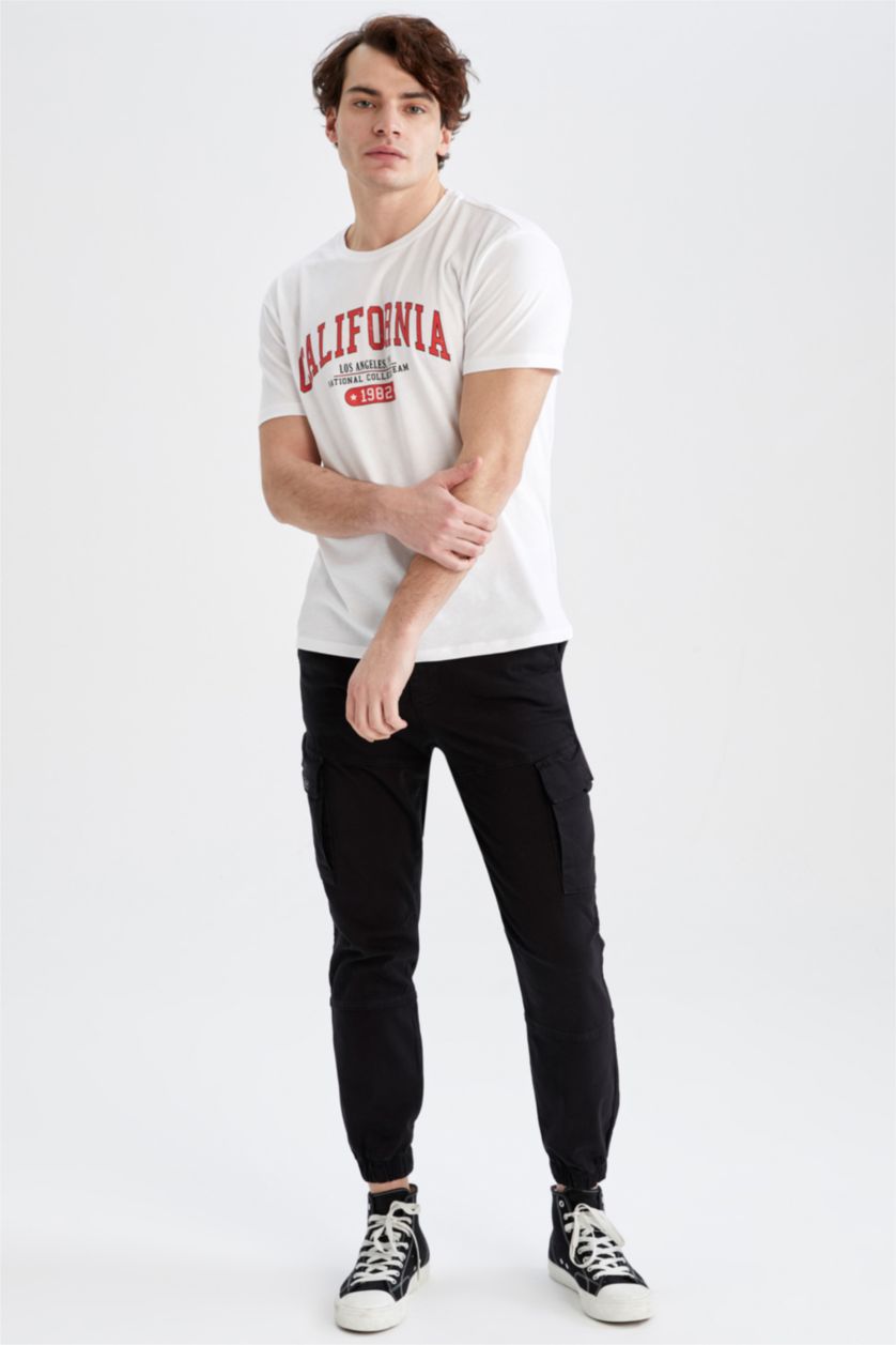 MAN White Short Sleeve California Print T-Shirt