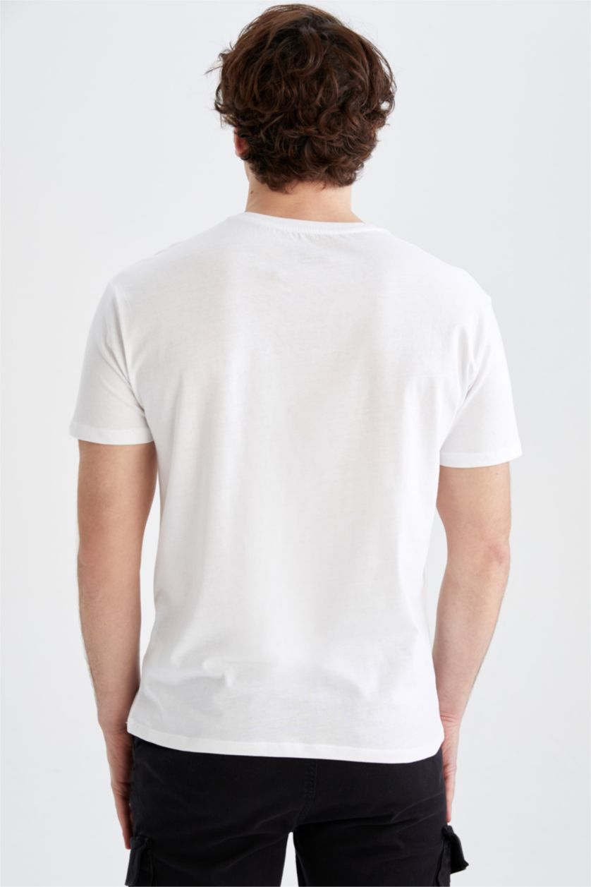 MAN White Short Sleeve California Print T-Shirt