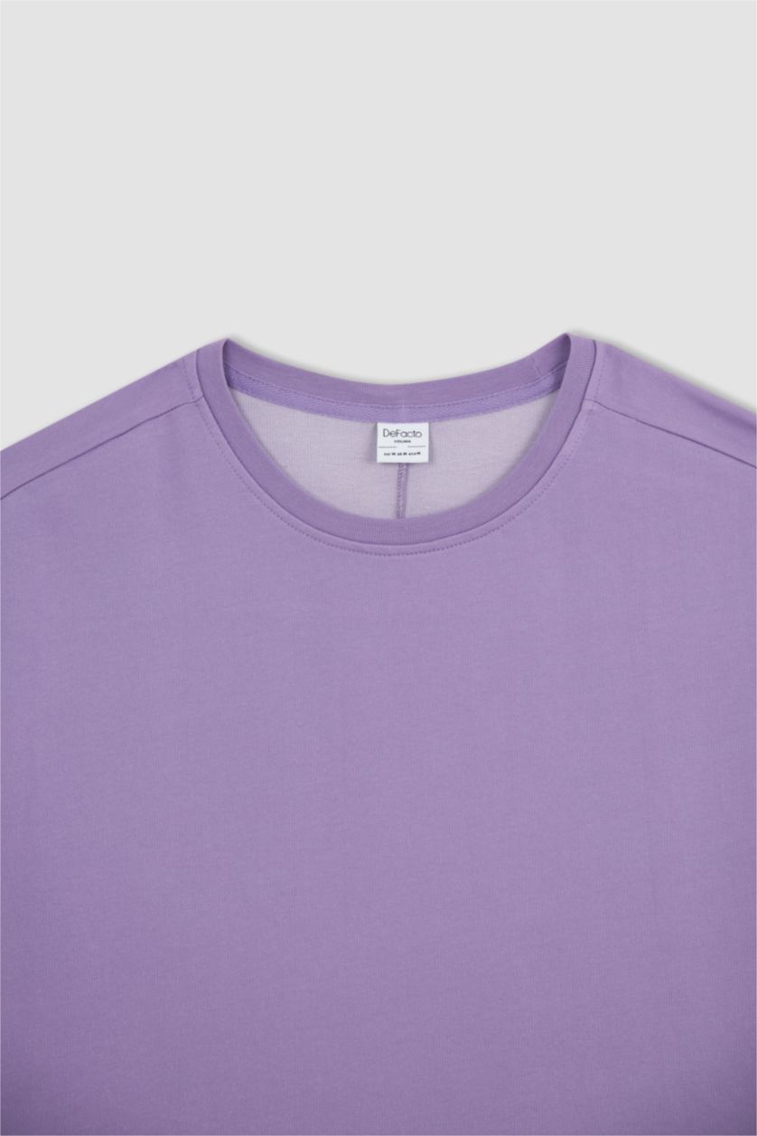 MAN Lilac Boxy Fit Short Sleeve T-Shirt