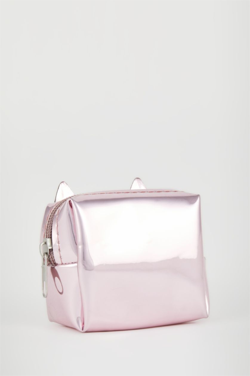 Woman Rose Women's Cat Printed Zipper Coin Purse