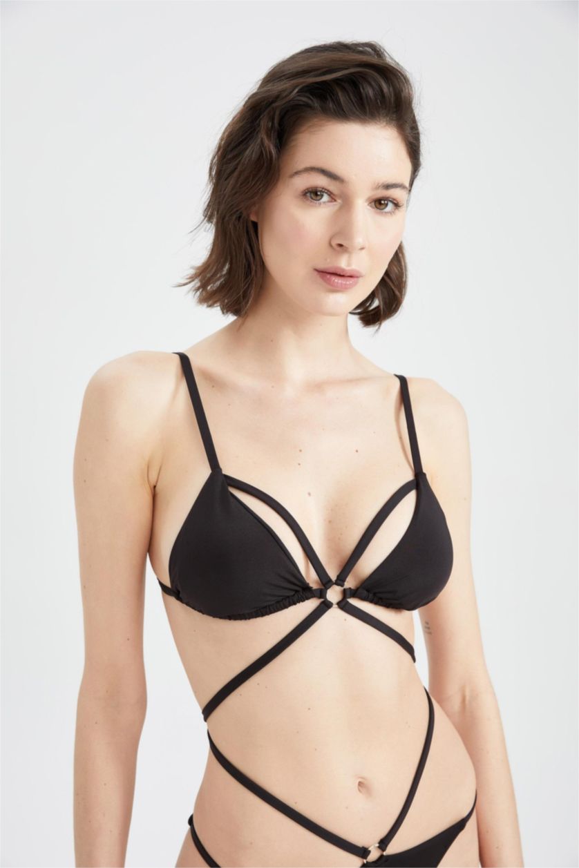 Kadın Siyah Bikini Üstü