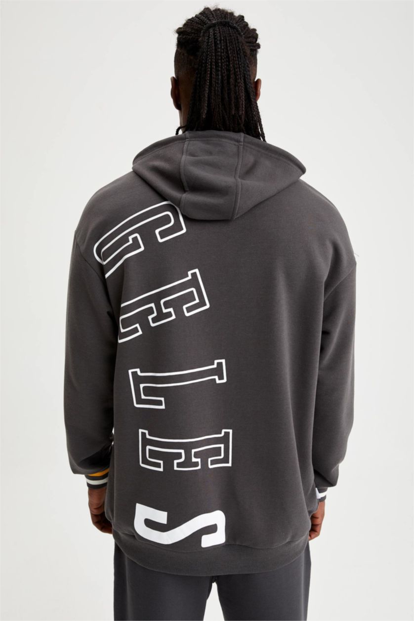 رجالي أنثرا سويت شيرت بغطاء للرأس من ديفاكتو فيت إن بي إيه ليكرز مرخص