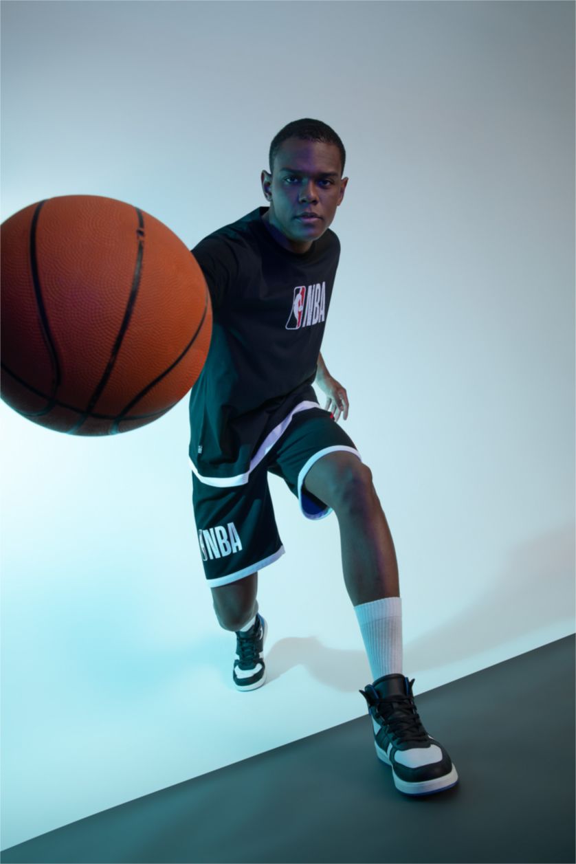 Erkek Siyah Regular Fit Şort