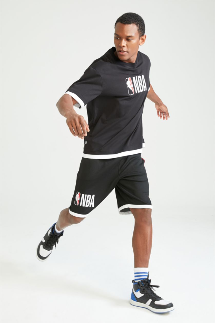 Erkek Siyah Regular Fit Şort