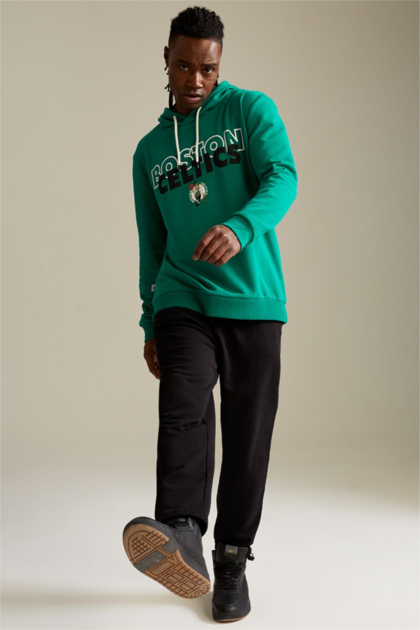 HOMME Vert Defacto Fit NBA Boston Celtics Sweat à capuche sous licence