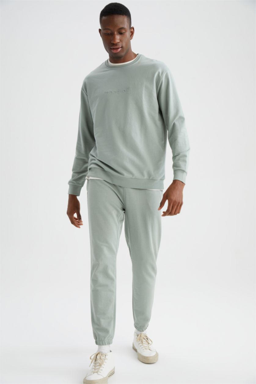 MAN Green Oversize Fit Crew Neck Sweatshirt