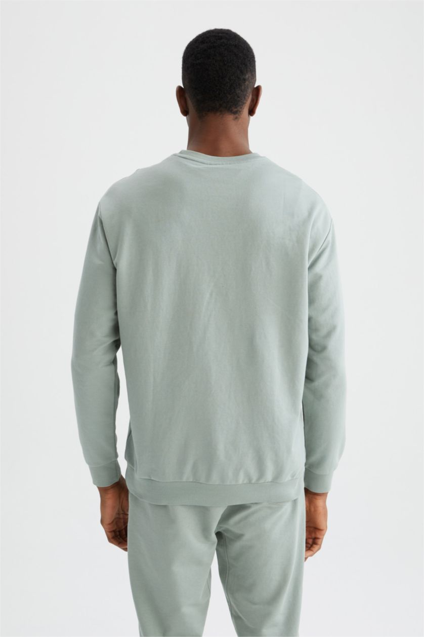 MAN Green Oversize Fit Crew Neck Sweatshirt