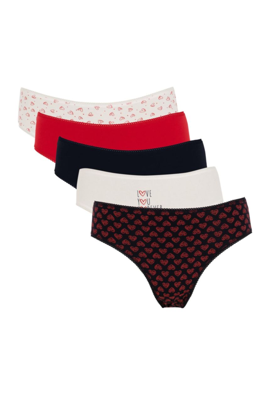 WOMAN NAVY Fall in Love 5-Pack Slip Panties