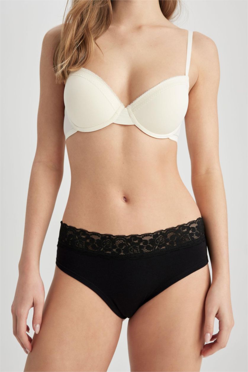 Женщины Черный Трусы слипы, 3 пары, Fall in Love