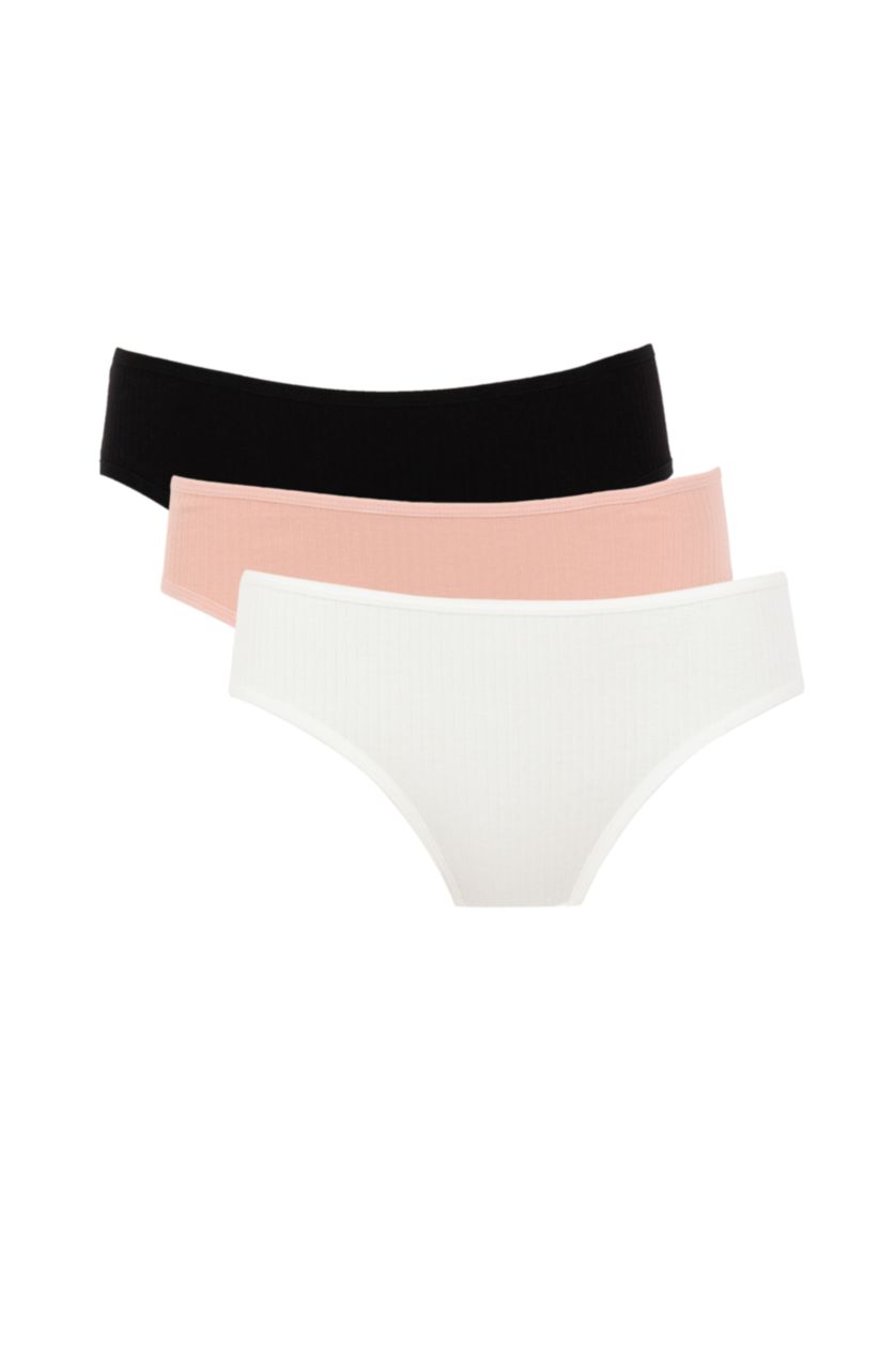 WOMAN Black 3 Pack Basic Thong Set