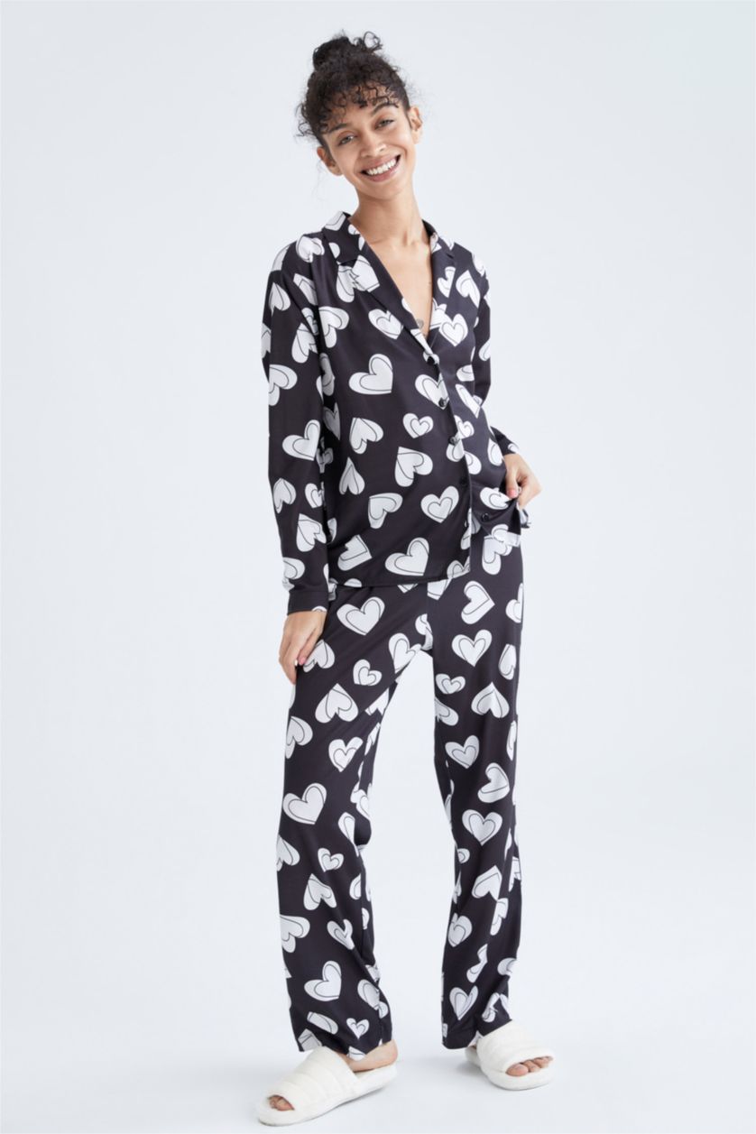 Kadın Siyah Pamuklu 2'li Takım