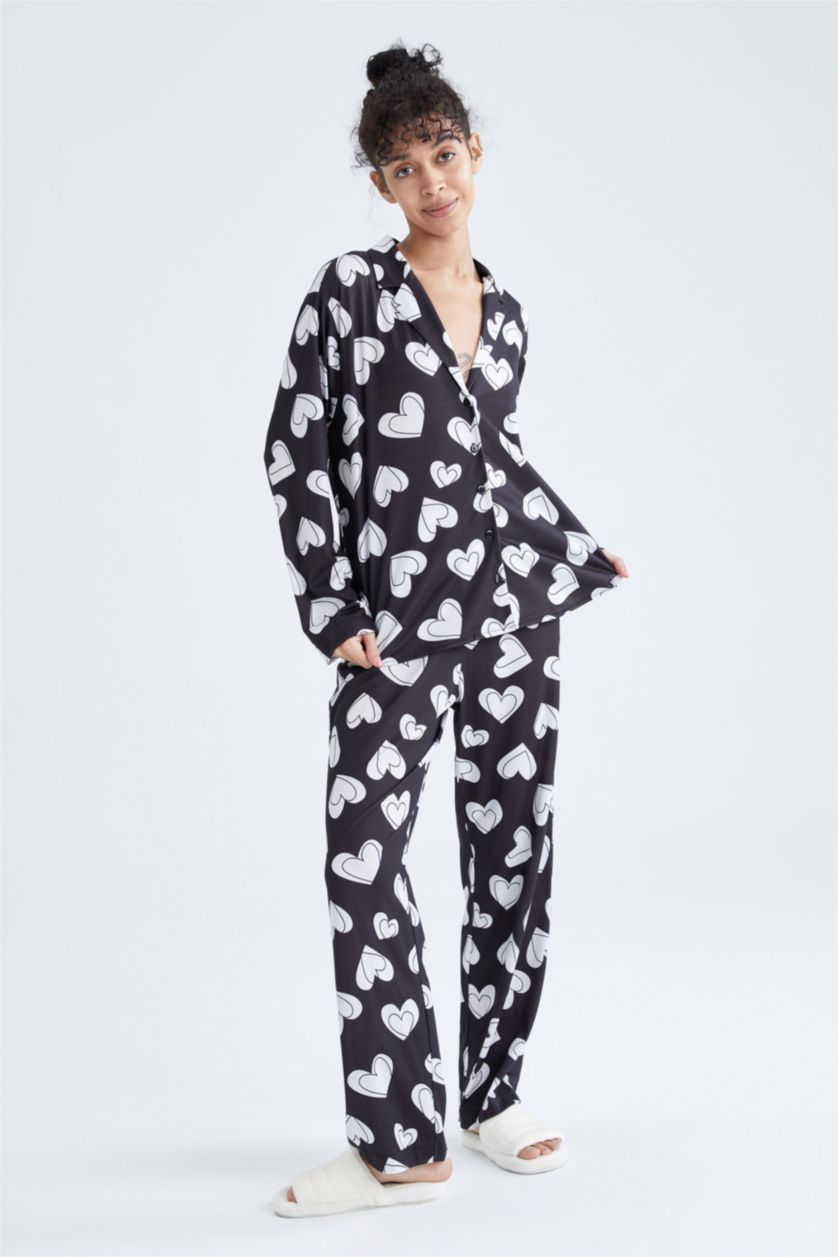 Kadın Siyah Pamuklu 2'li Takım