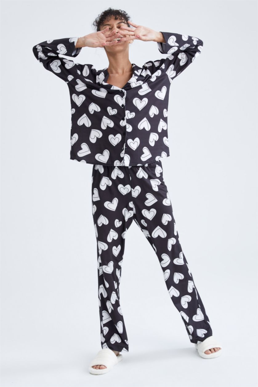 Kadın Siyah Pamuklu 2'li Takım