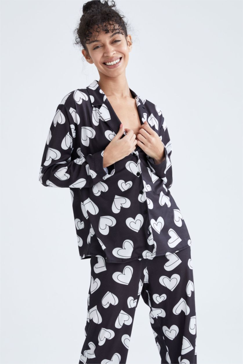 Kadın Siyah Pamuklu 2'li Takım