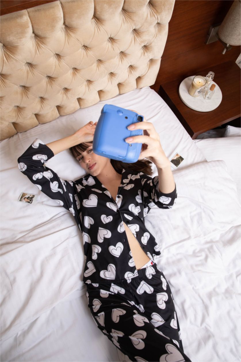 Kadın Siyah Pamuklu 2'li Takım