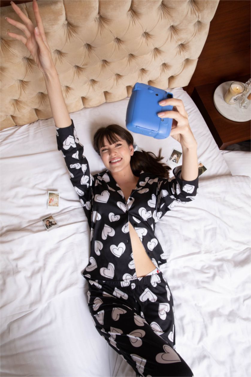 Kadın Siyah Pamuklu 2'li Takım