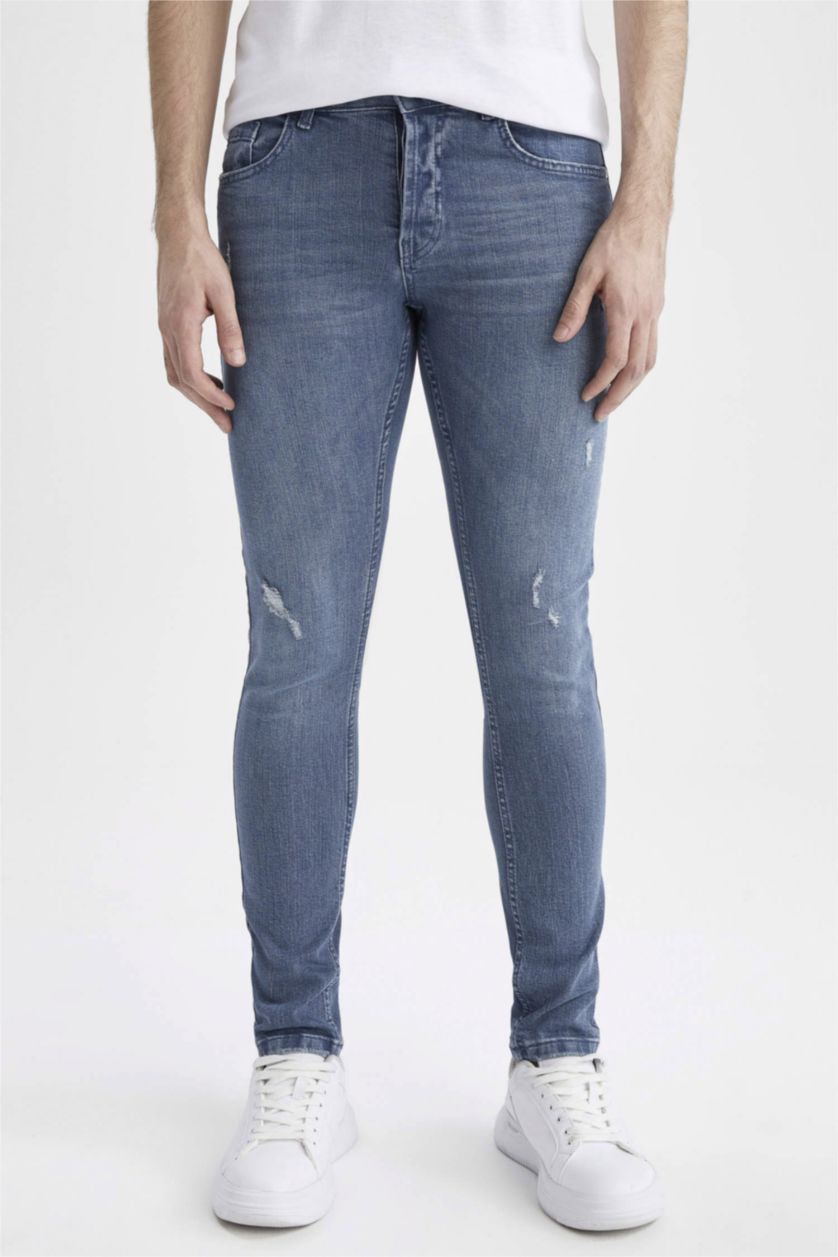 HOMME Indigo Skinny Comfort Fit Trousers