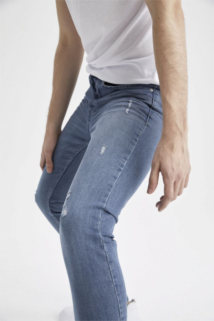 HOMME Indigo Skinny Comfort Fit Trousers