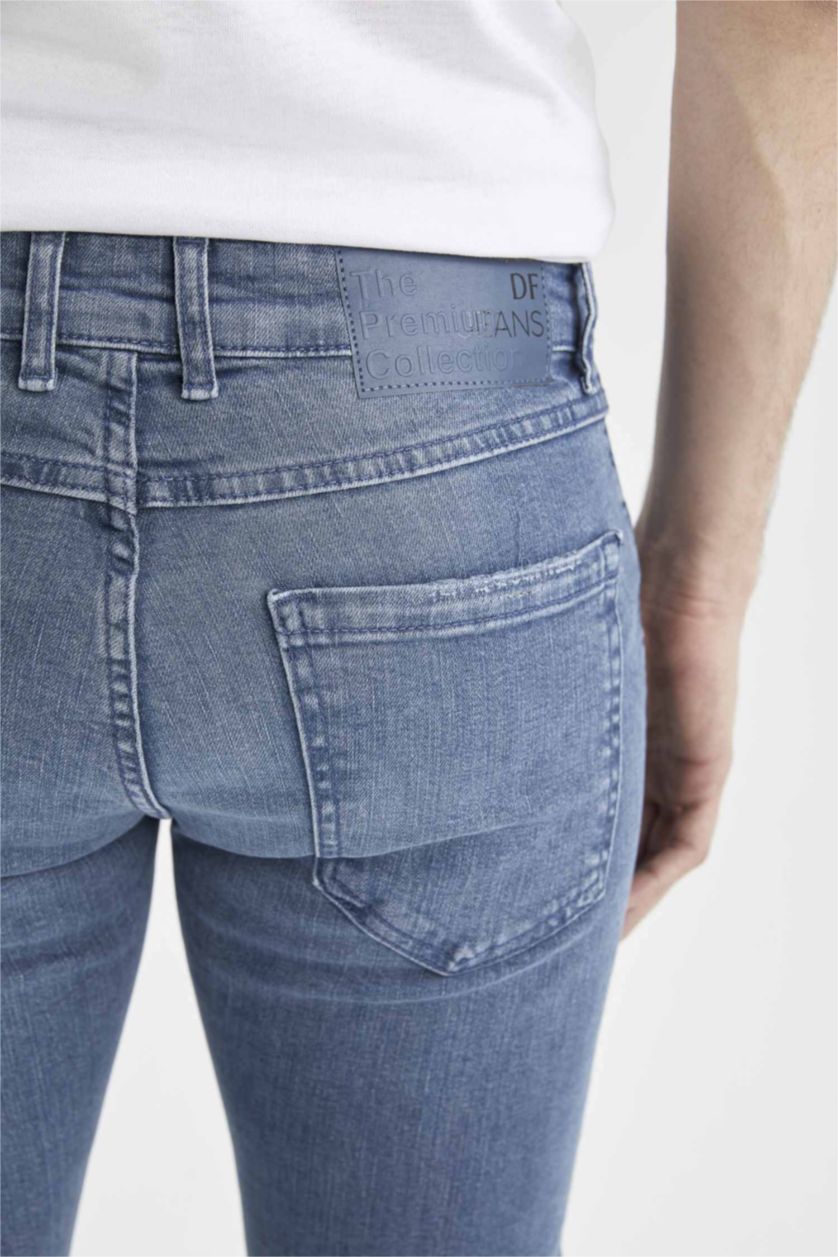 HOMME Indigo Skinny Comfort Fit Trousers