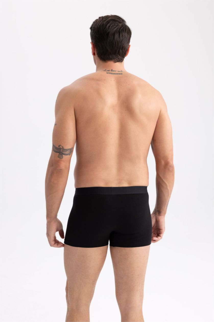 HOMME Noir Defacto Fit Boxer en maille 5 pièces coupe slim en coton élasthanne
