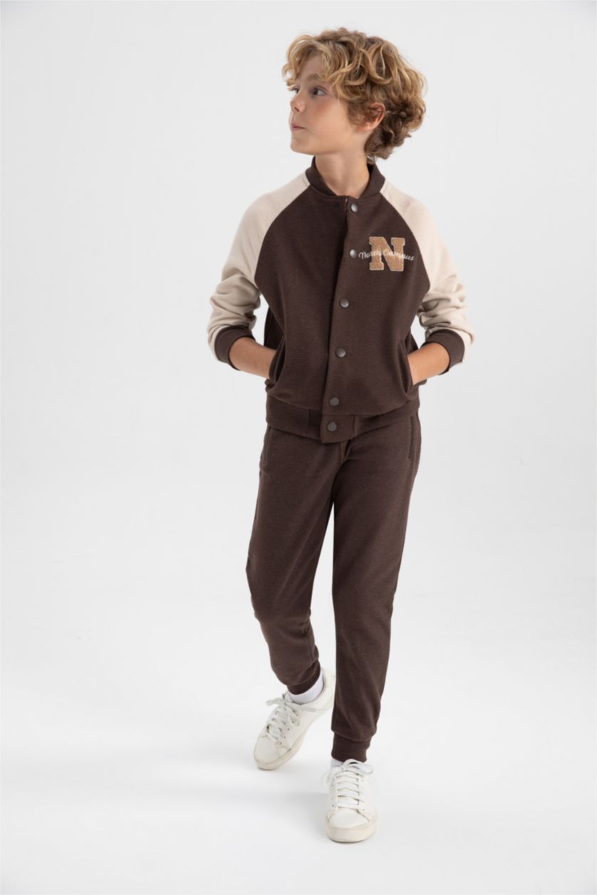 BOYS & TEENS Brown Regular Fit Trousers