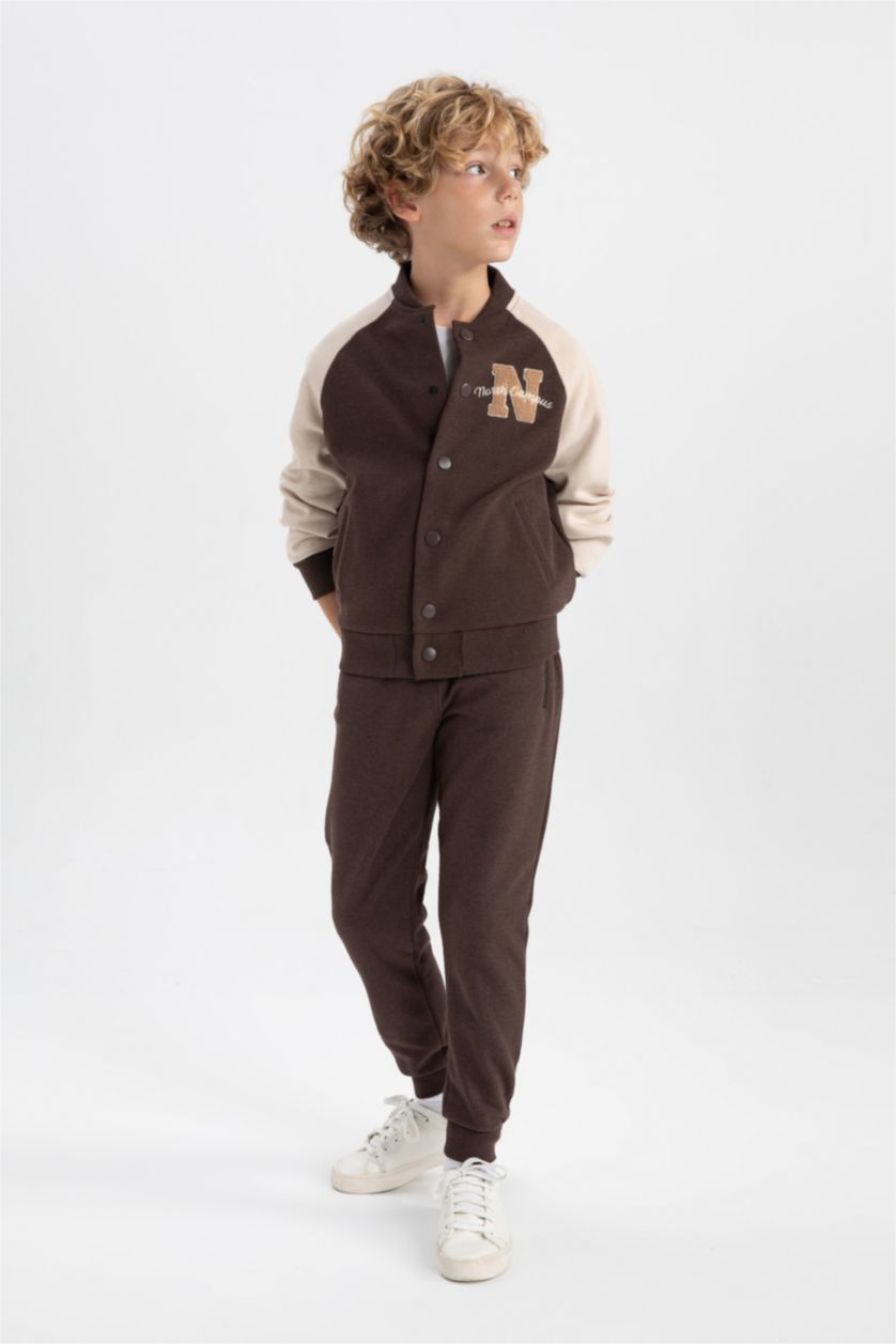 BOYS & TEENS Brown Regular Fit Trousers
