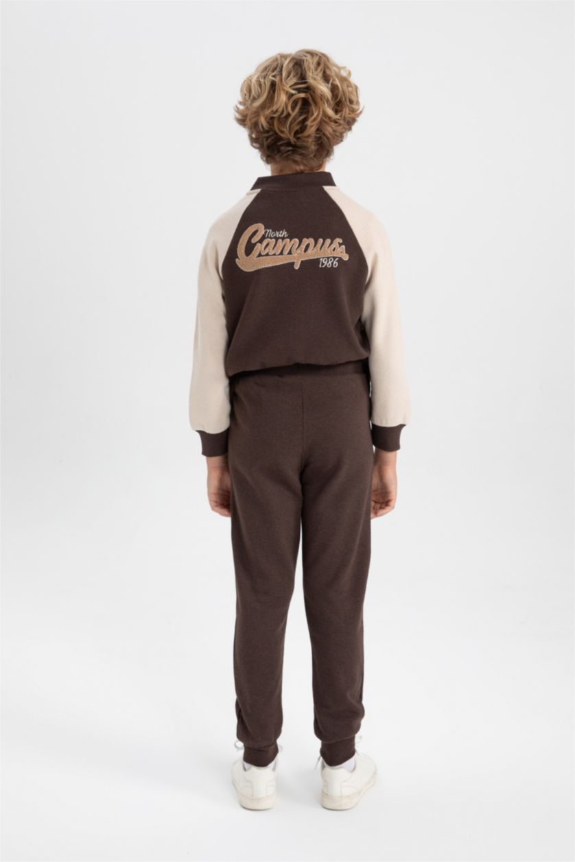 BOYS & TEENS Brown Regular Fit Trousers