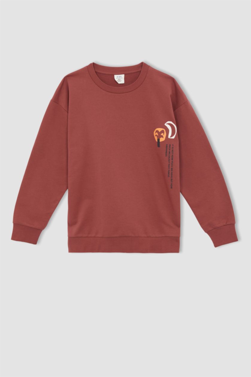 Хлопчачий Темно розовий Світшоти