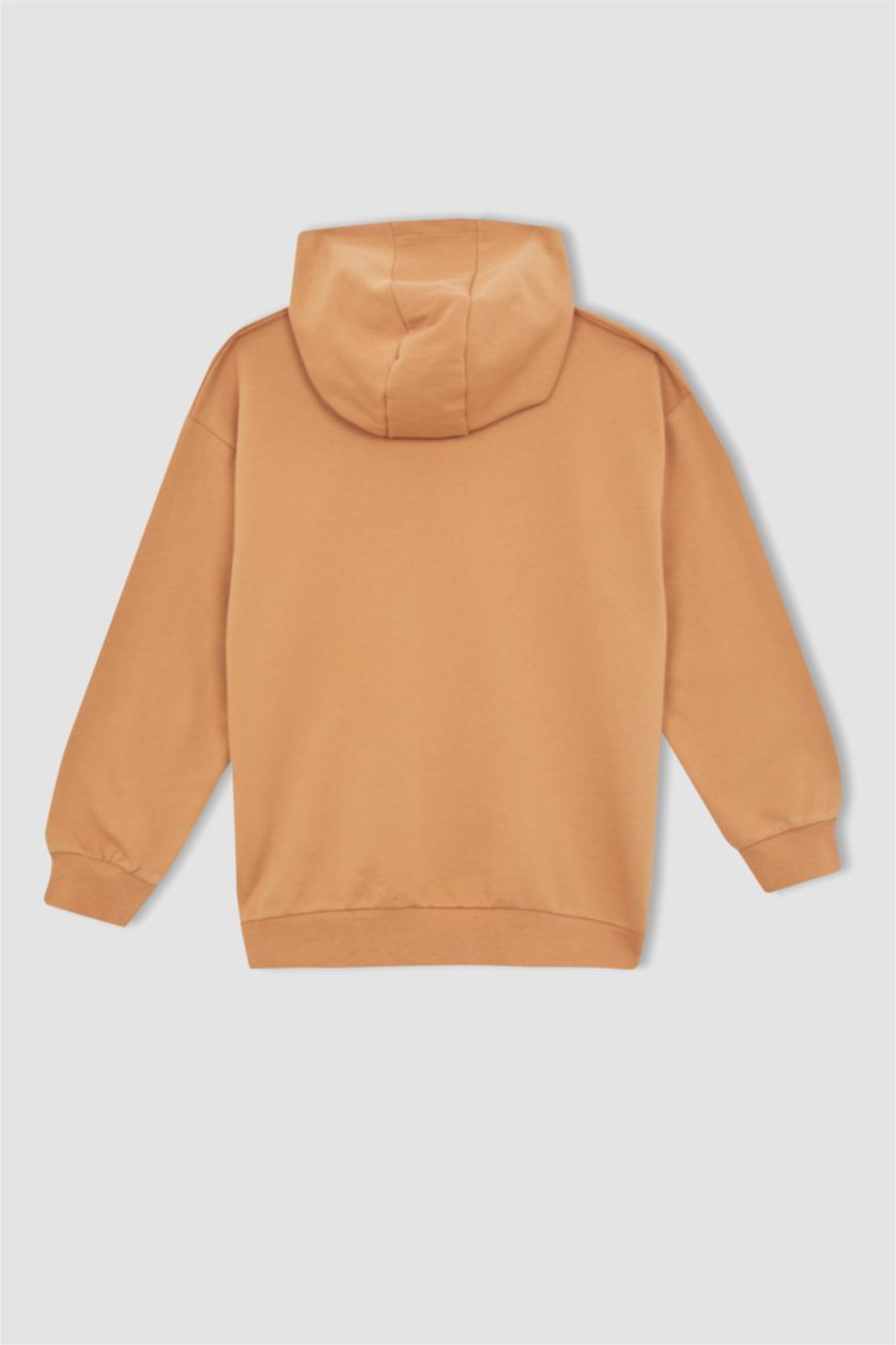 Хлопчачий Бежевий Світшот оверсайз з тонкої тканини для хлопчиків