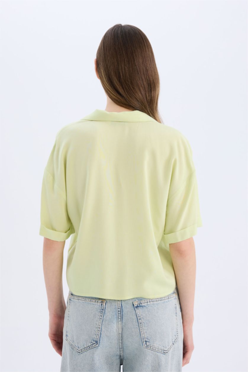 Әйелдерге Жалбыз Coool үлкен пішім Қысқа жеңді көйлек