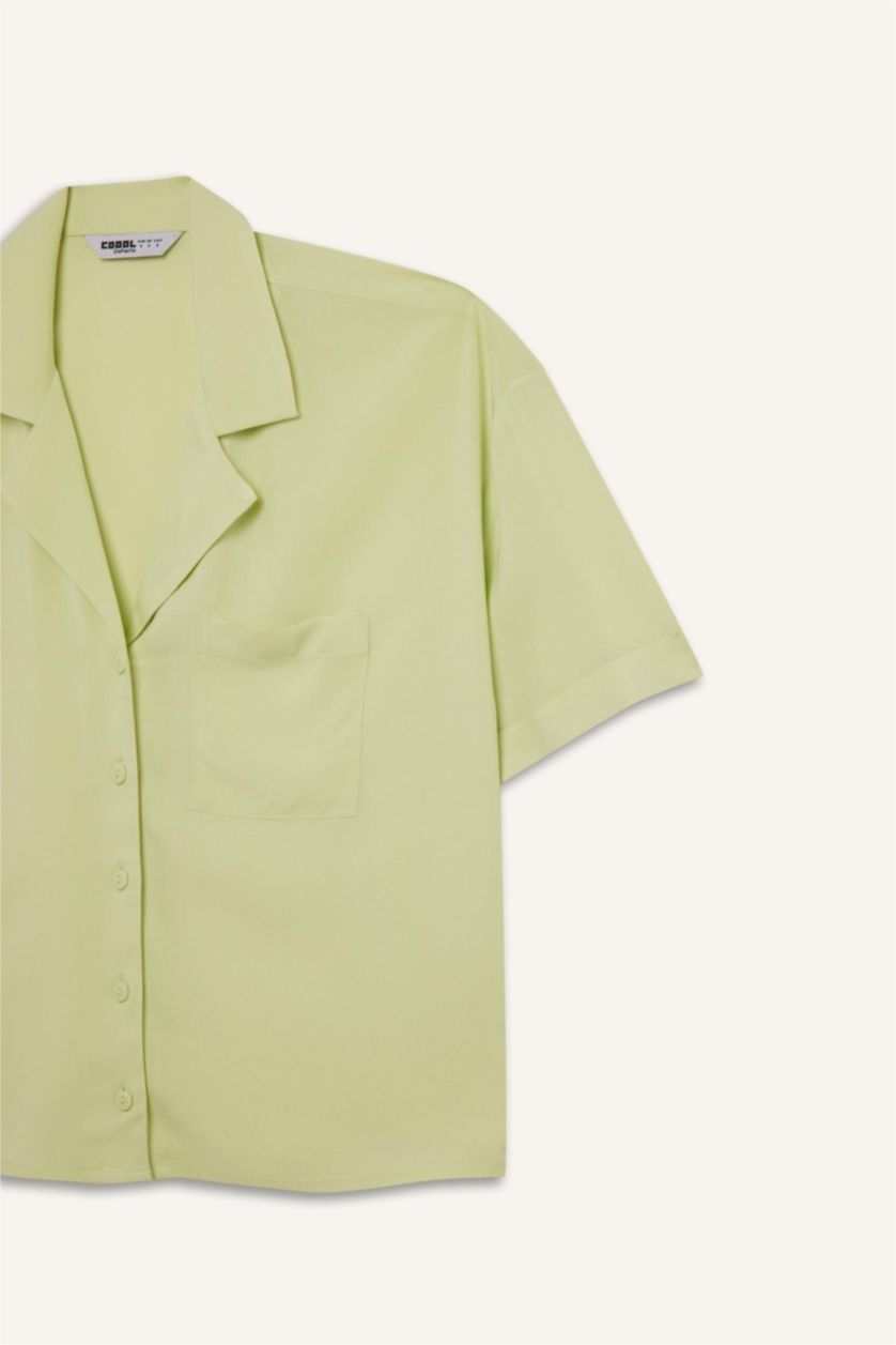 Әйелдерге Жалбыз Coool үлкен пішім Қысқа жеңді көйлек