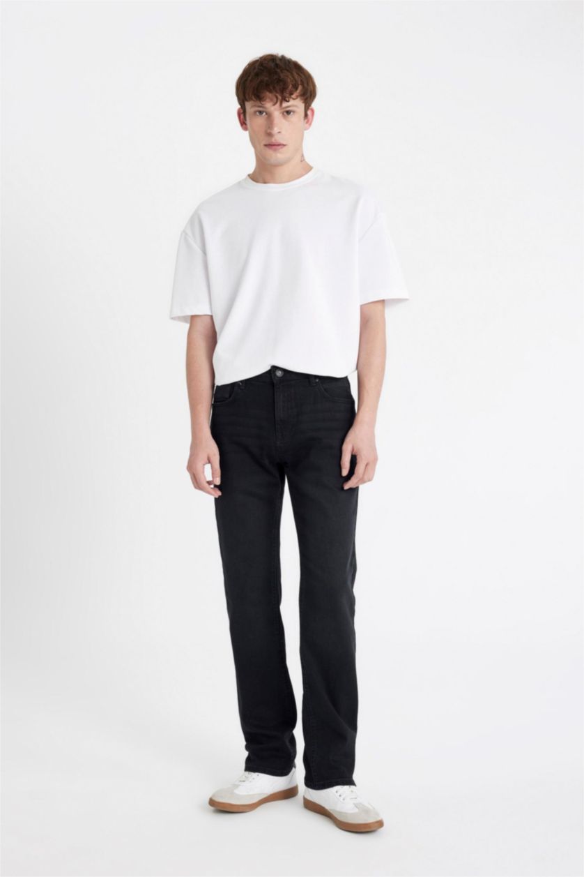 MAN Black Sergio Regular Fit Trousers