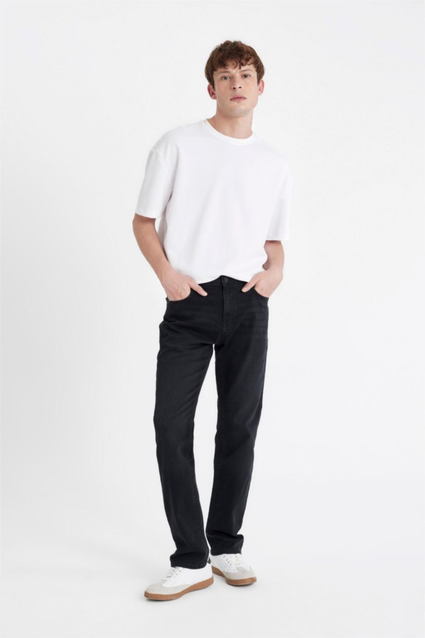 MAN Black Sergio Regular Fit Trousers