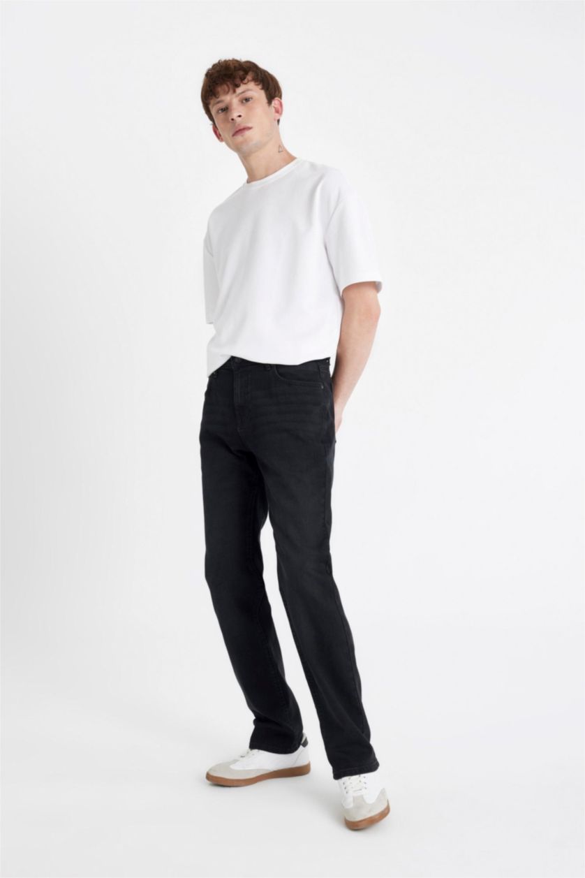 MAN Black Sergio Regular Fit Trousers