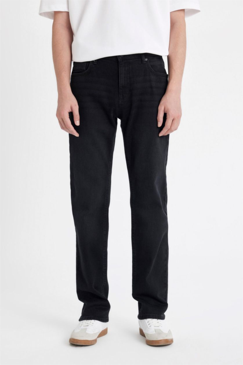 MAN Black Sergio Regular Fit Trousers