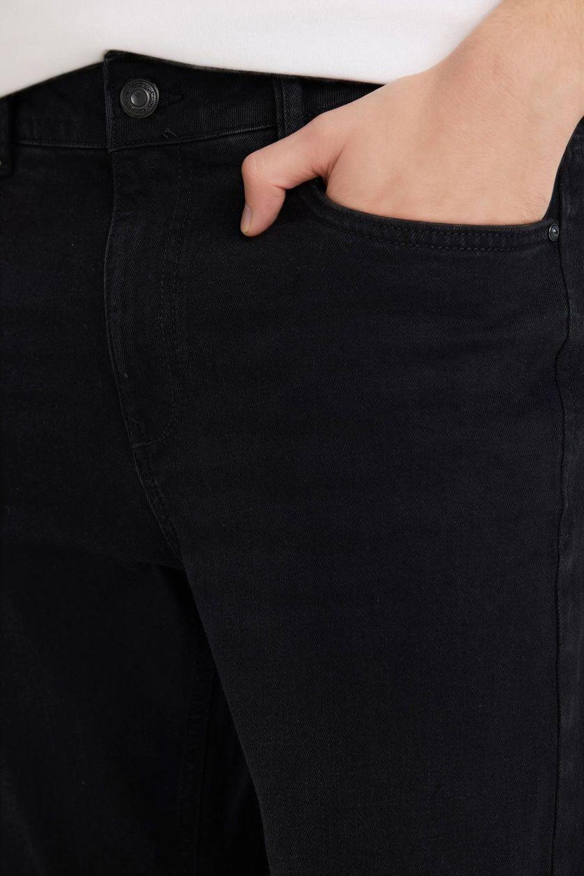 Erkek Siyah Sergio Regular Fit Jean Pantolon