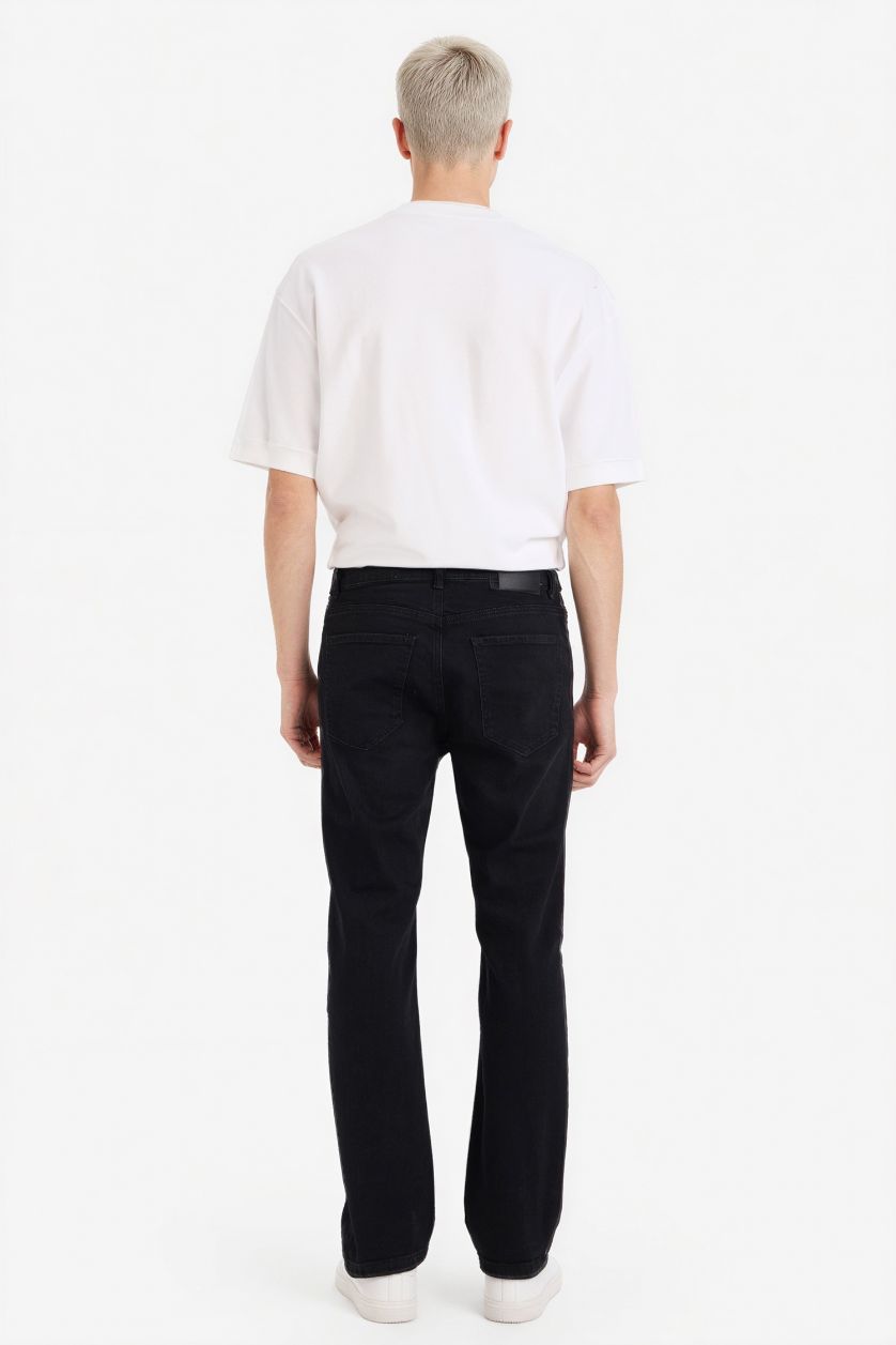 Erkek Siyah Sergio Regular Fit Jean Pantolon