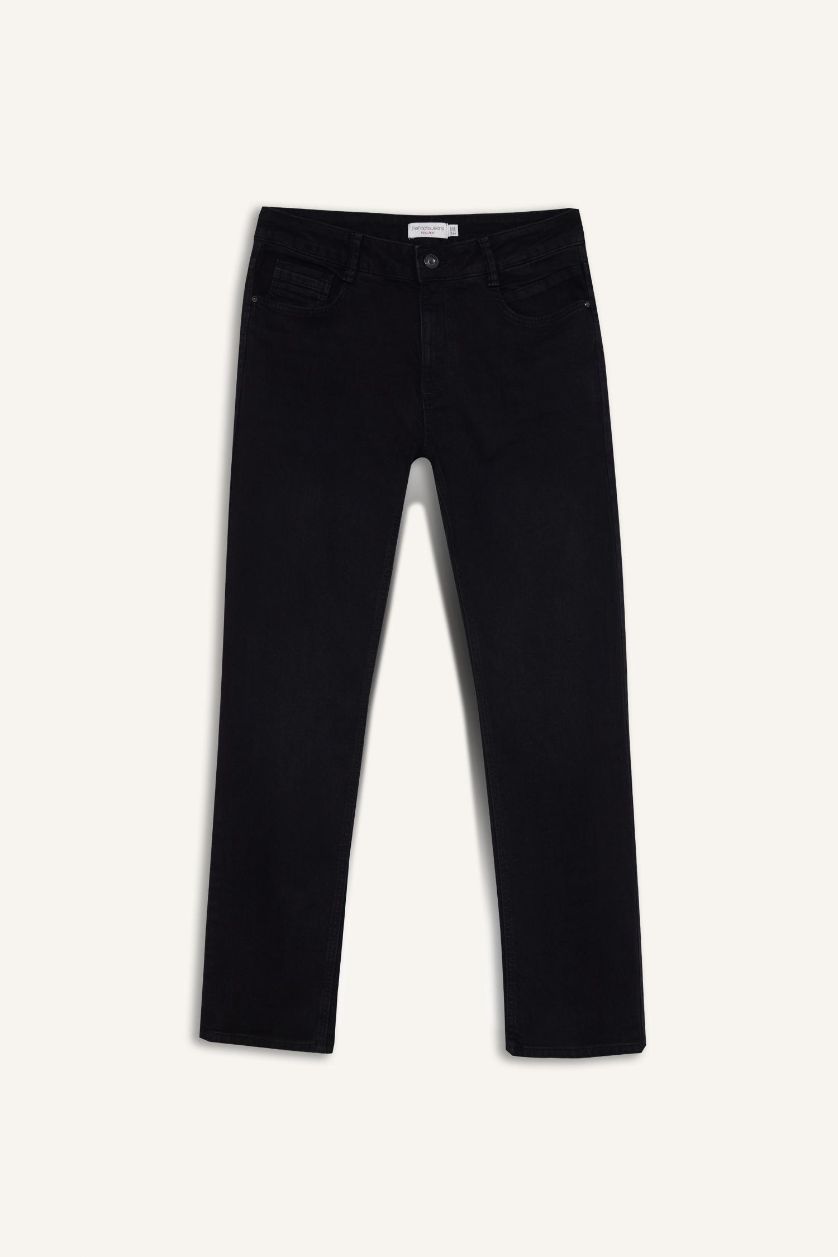 Erkek Siyah Sergio Regular Fit Jean Pantolon