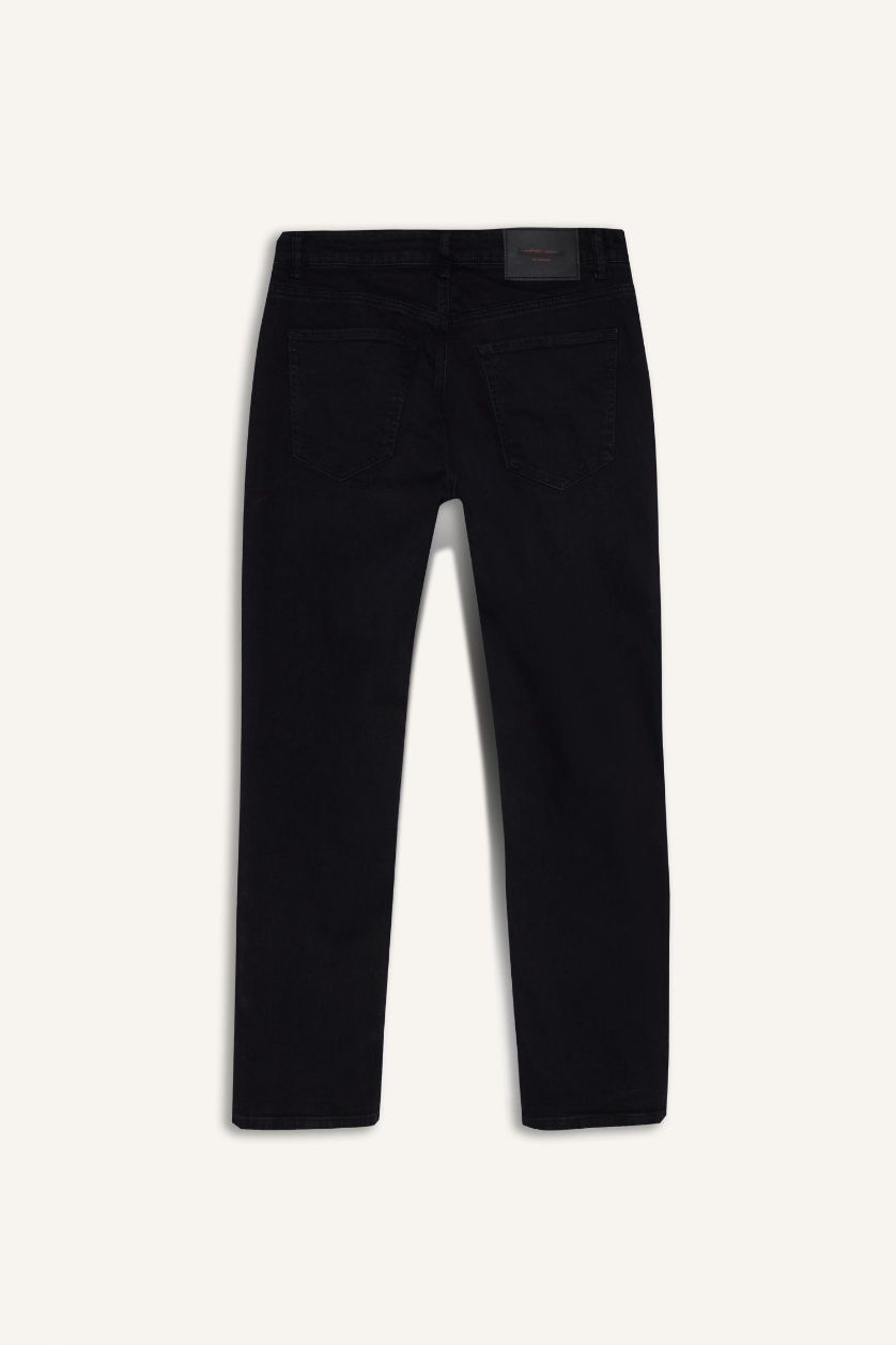 Erkek Siyah Sergio Regular Fit Jean Pantolon