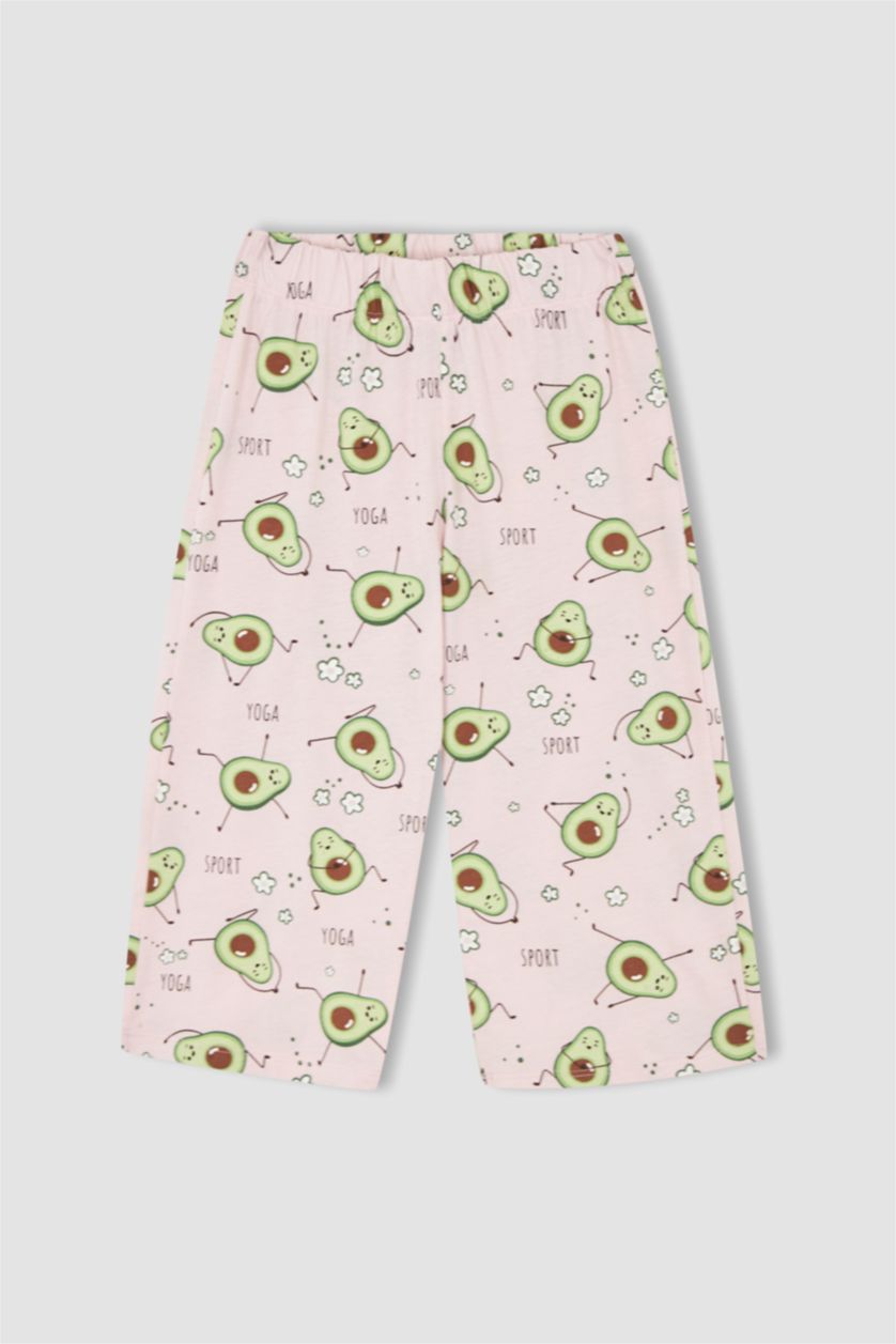 GIRLS & TEENS Pink Girl Short Sleeve Avocado Print Pyjama Set