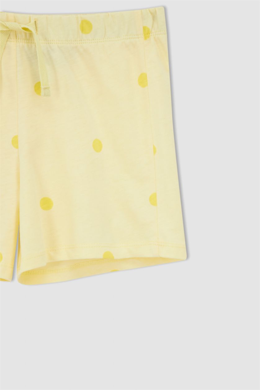 FILLES Jaune Clair Ensemble de pyjama en coton à manches courtes sous licence Tweety pour filles