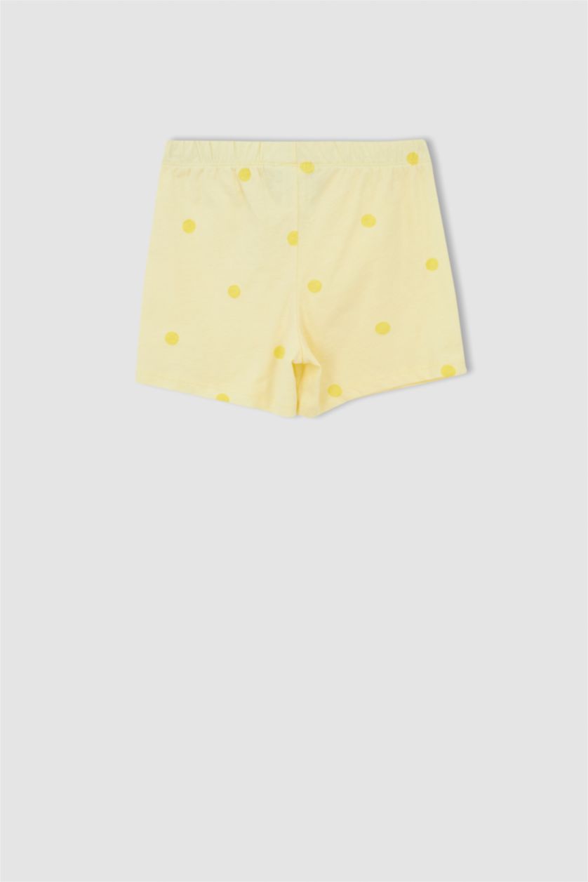 FILLES Jaune Clair Ensemble de pyjama en coton à manches courtes sous licence Tweety pour filles