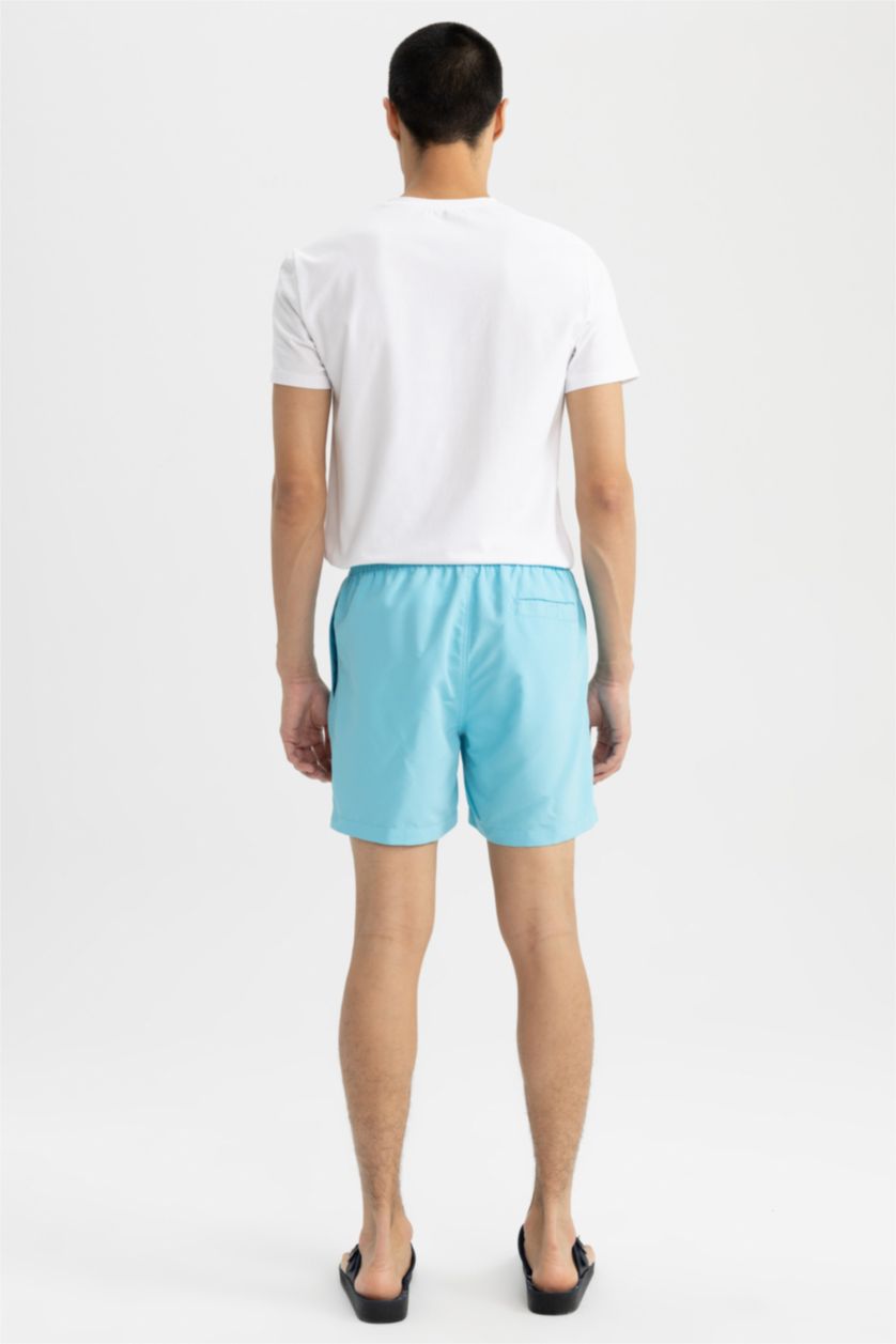 HOMME Turquoise Short de Bain Basique à Courte Longueur