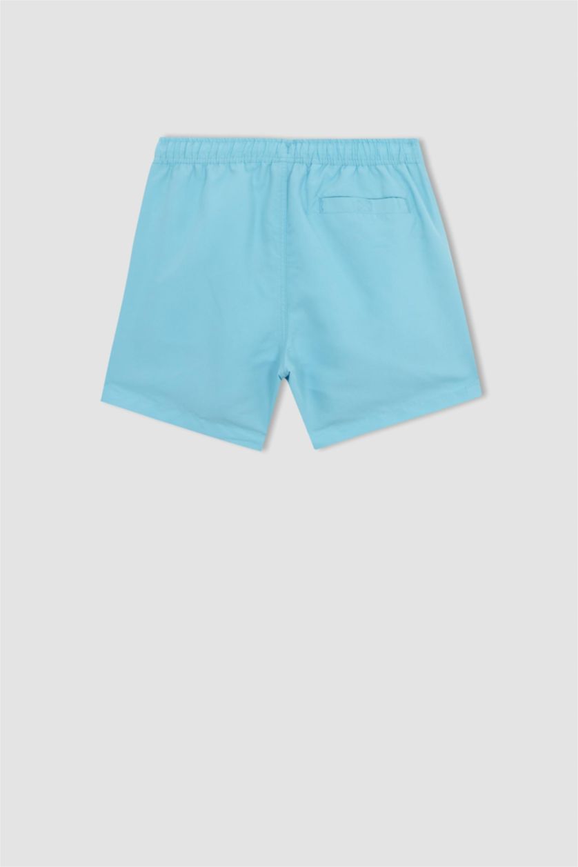 HOMME Turquoise Short de Bain Basique à Courte Longueur