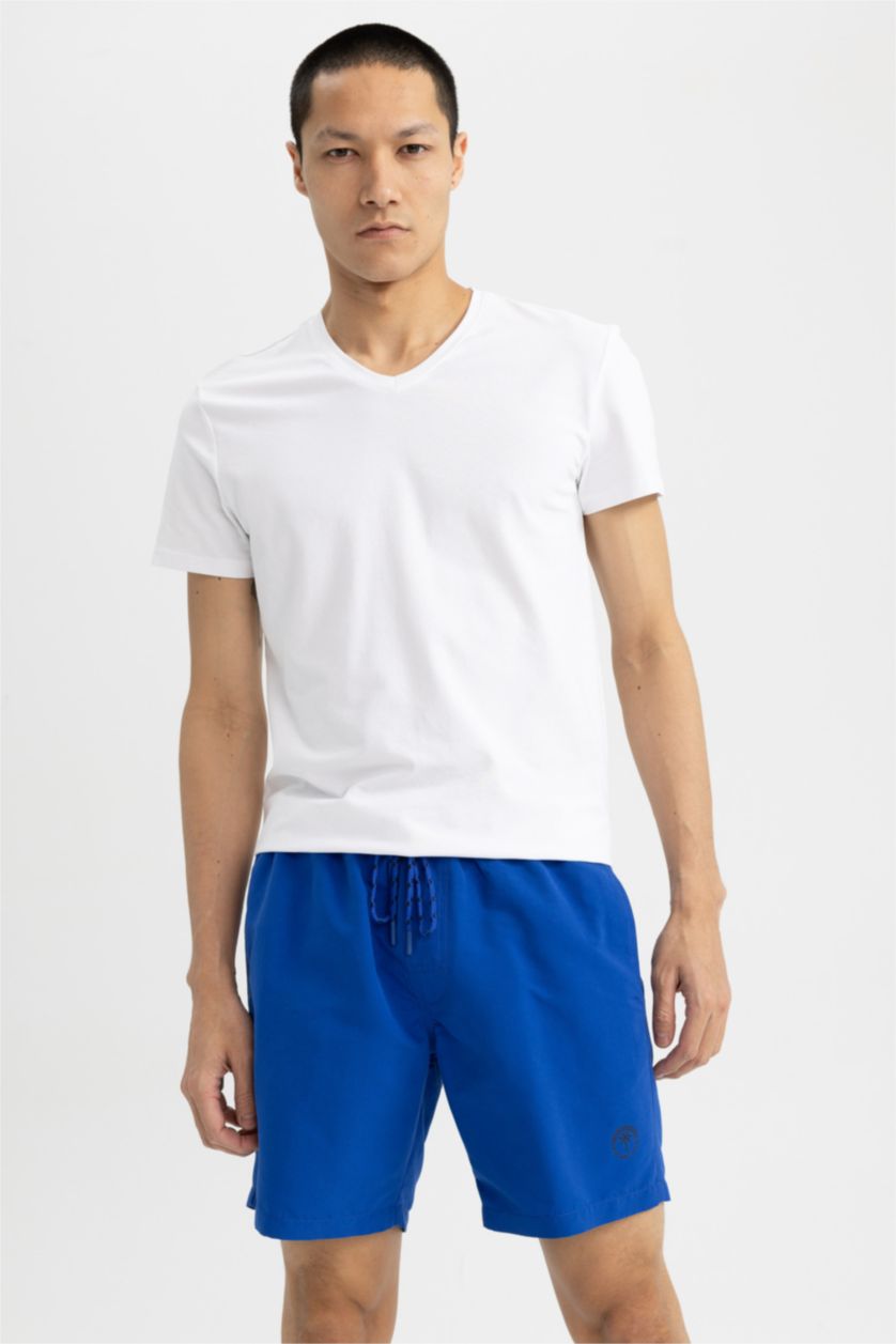 MAN Royal Regular Fit Basic Above Knee Swimming Shorts