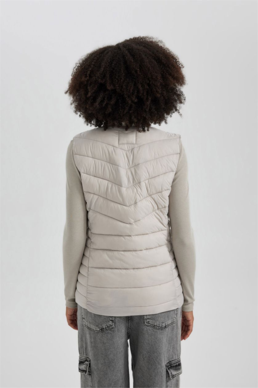 Kadın Kum Regular Fıt Yelek