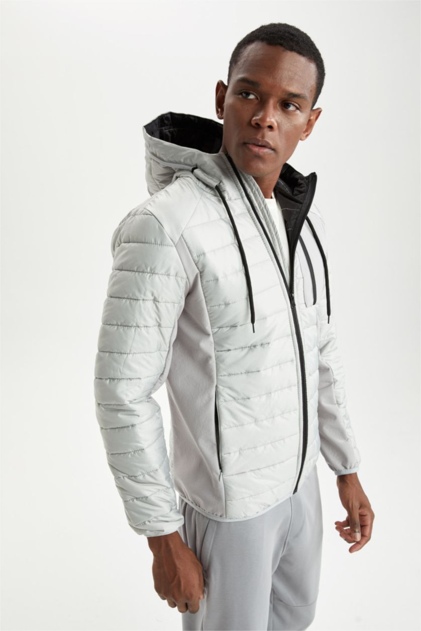 Erkek Açık Gri Mont