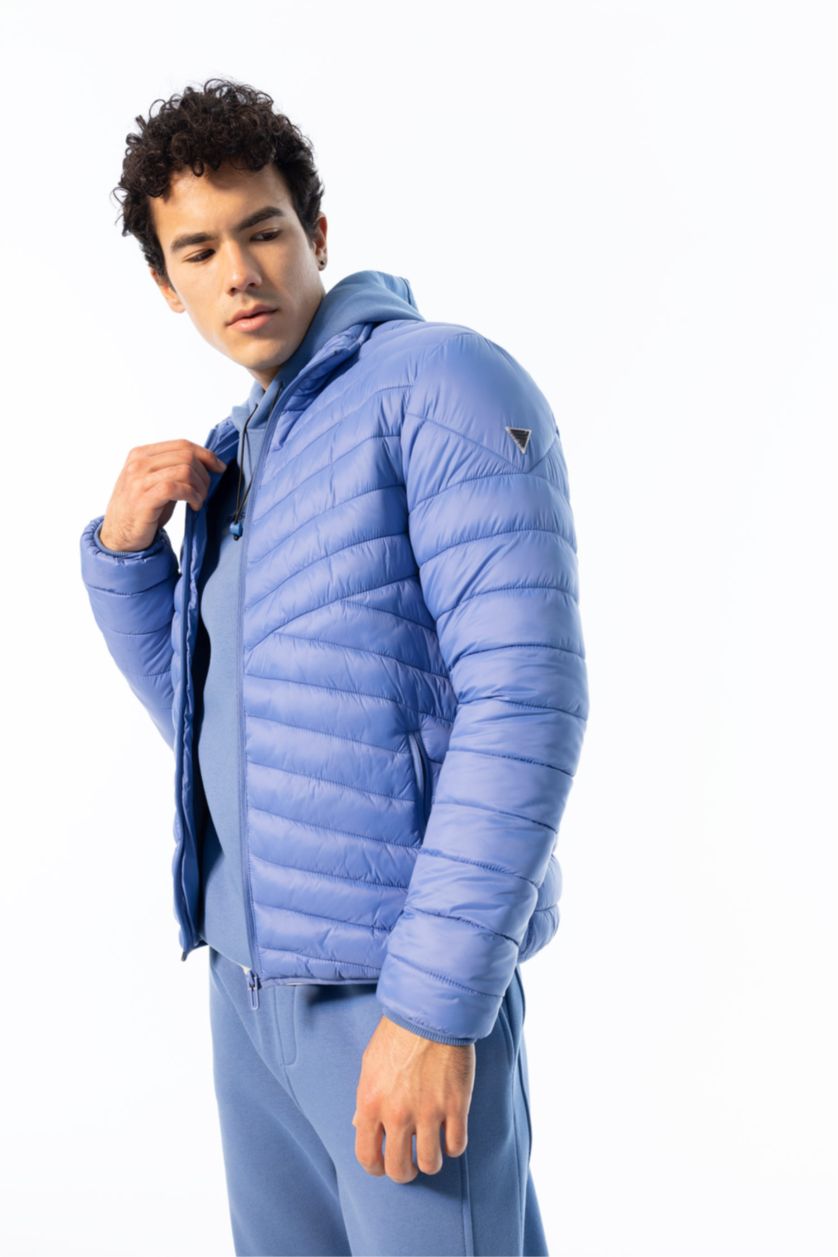 MAN Dark Blue Defacto Fit Standard Fit Coat