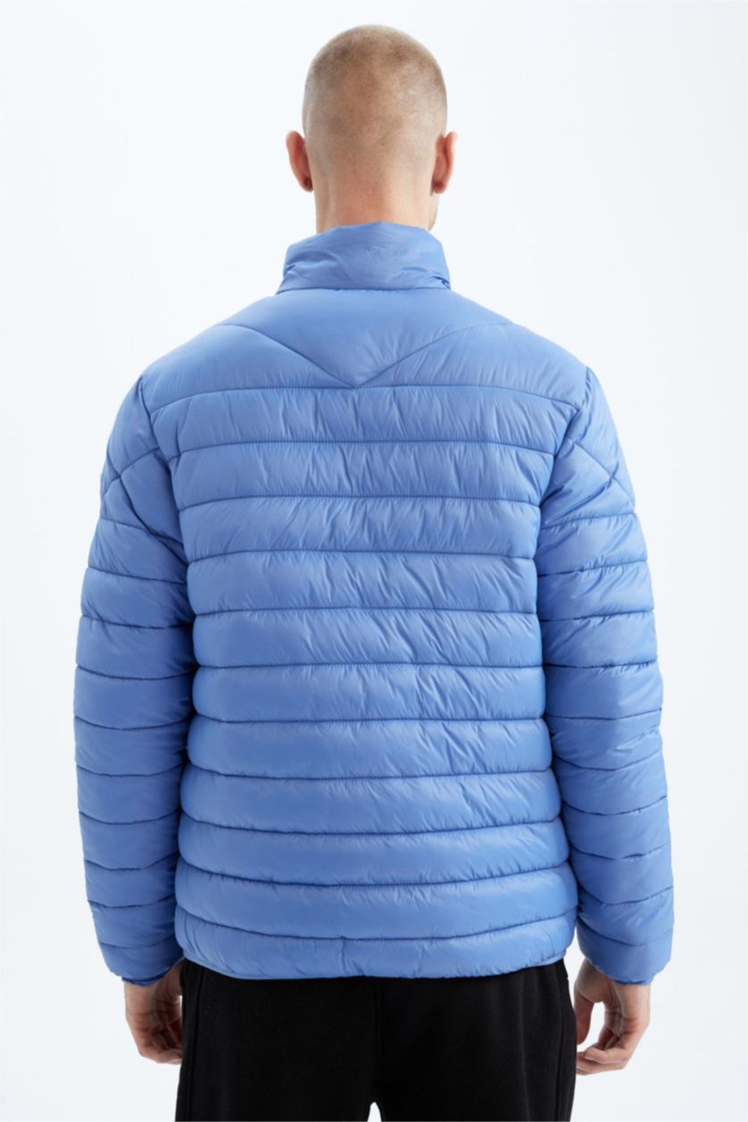 MAN Dark Blue Defacto Fit Standard Fit Coat