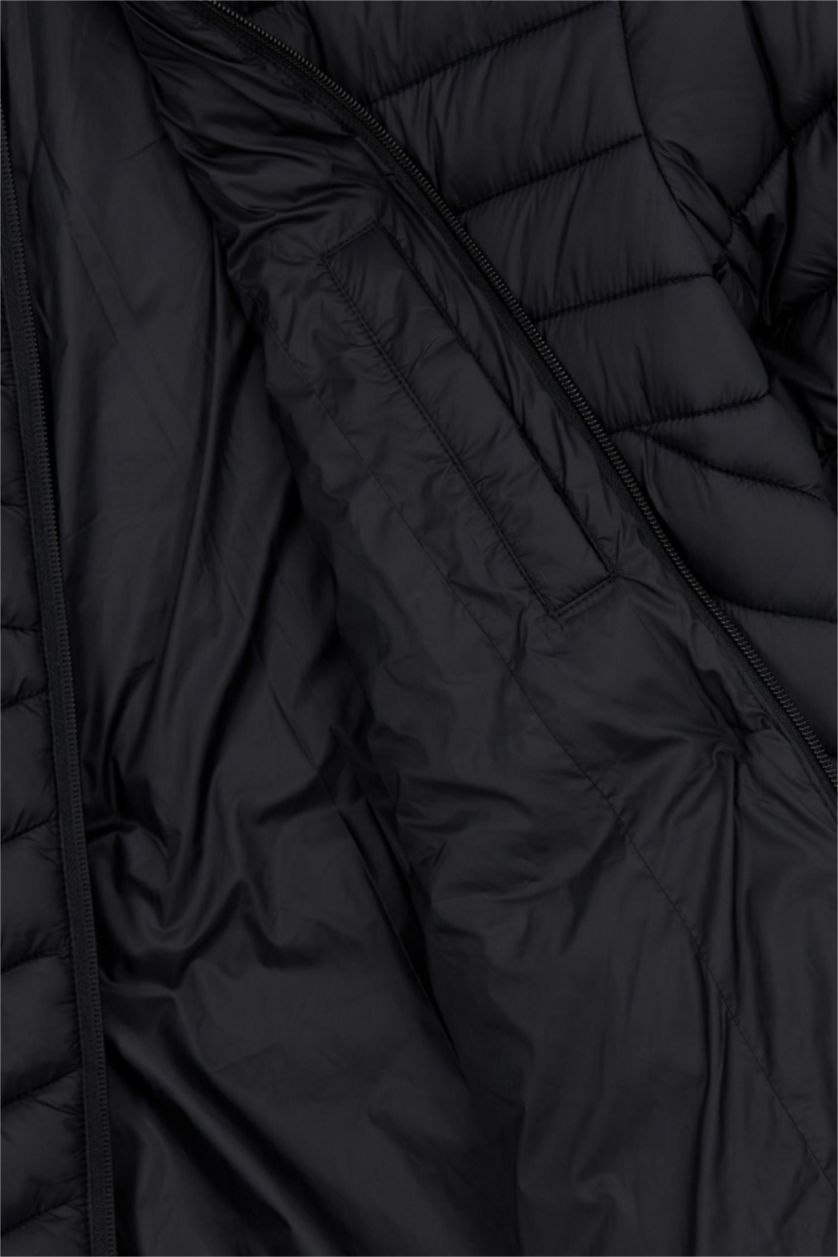 Man Black Defacto Fit Standard Fit Puffer Jacket